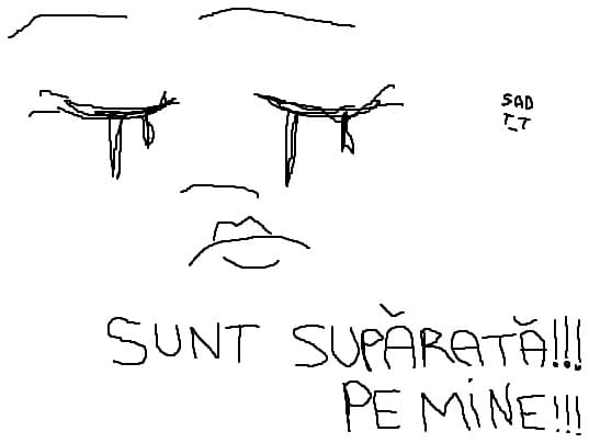 Sunt suparata pe mine