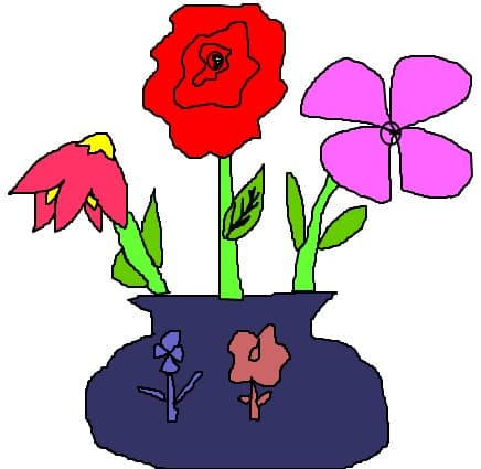 glastra cu flori