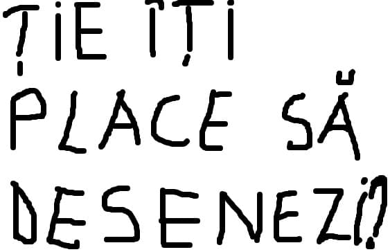 tie iti place sa desenezi?