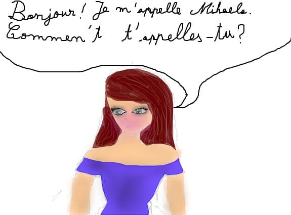 este scris in franceza
