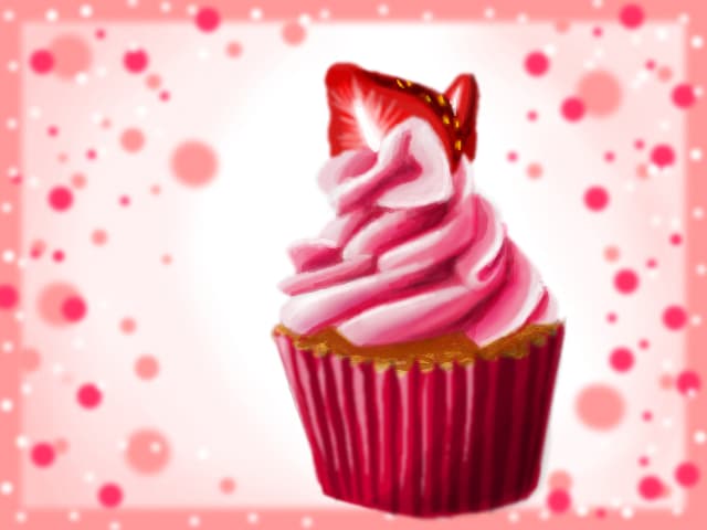 strawberry cupcake
