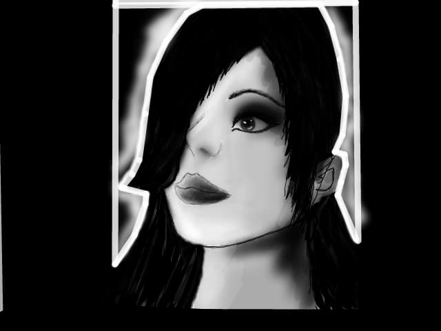 Black and white