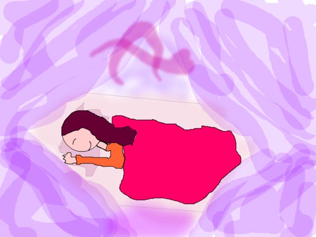 Fetita care dorme