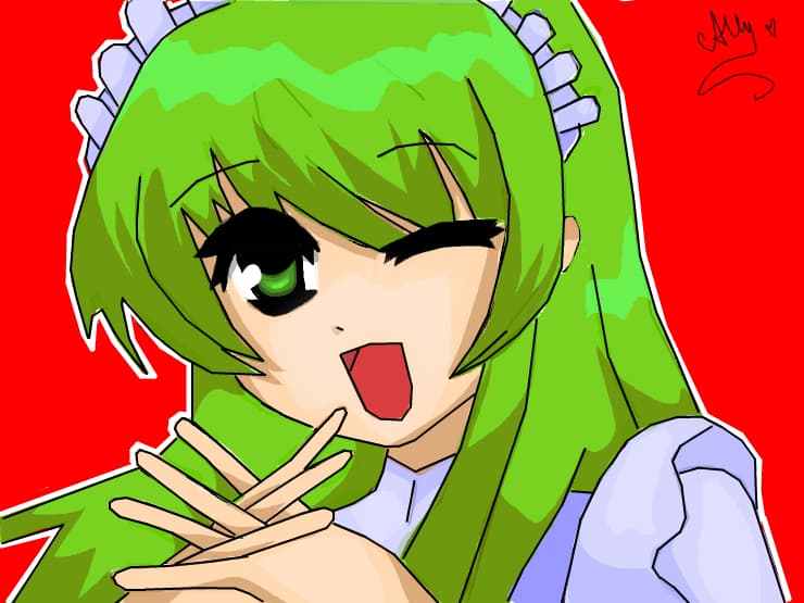 Anime Green Girl~