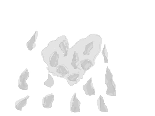 Broken Ice Heart