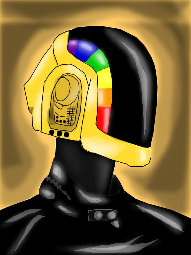 Daft Punk ( o sa ibn desenez si pe celalalt)