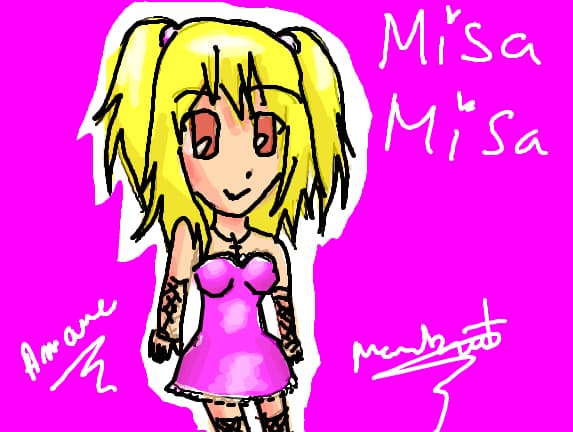 Pink The Misa Misa Rock Emo Glam Girl
