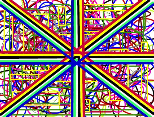 linii colorate
