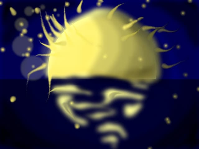 the sun...