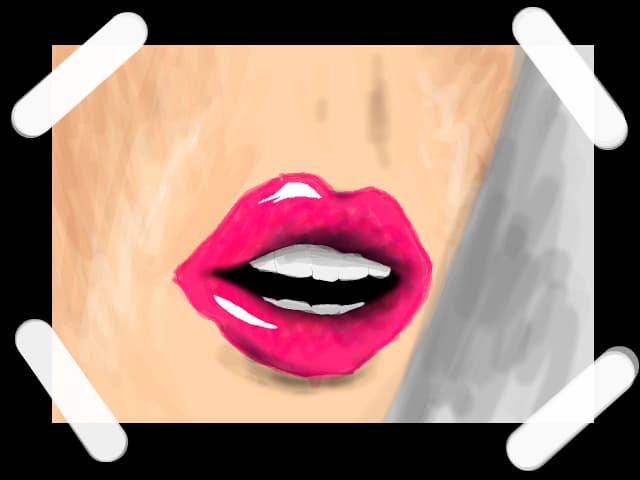 pink lips