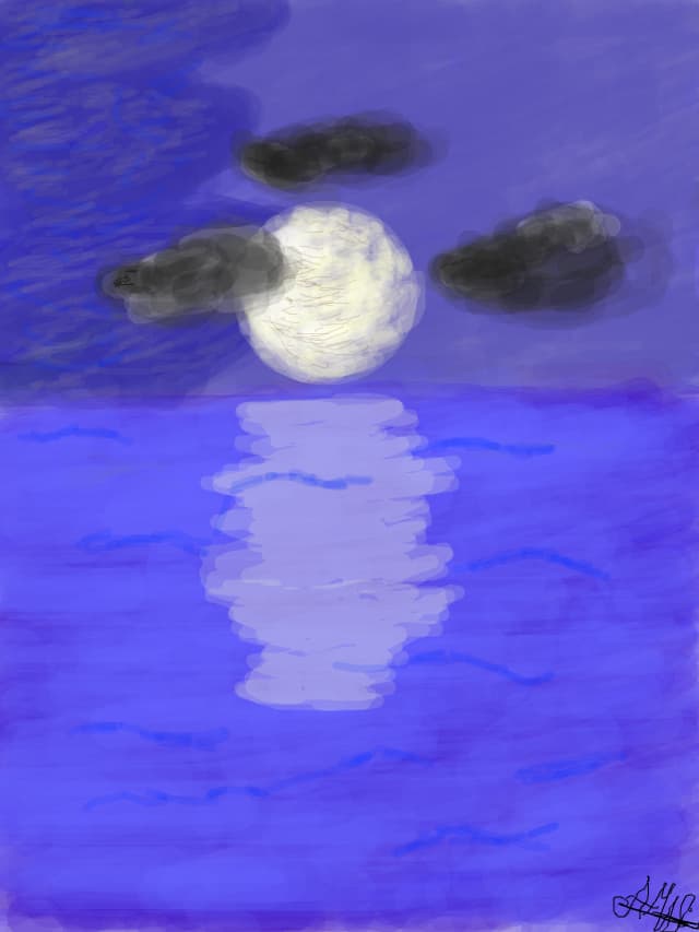 clar de luna pe mare