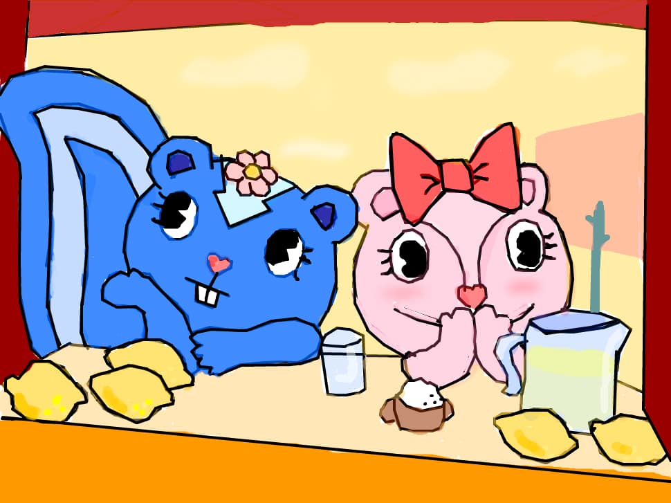 giggles and petunia