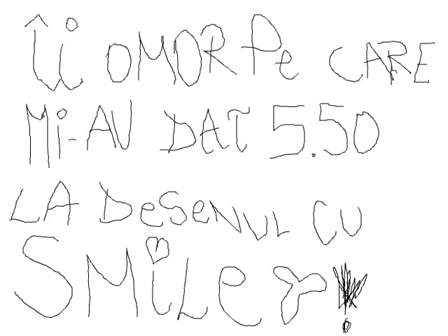 ii omor pe cei care mio dat 5.50 la desenul cu Smiley