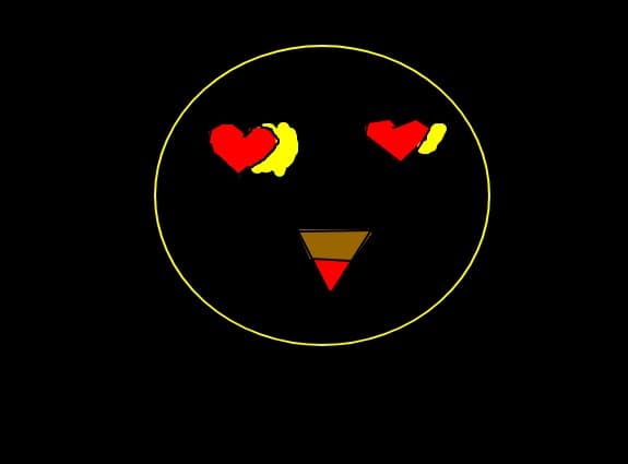 Un smiley face iubitor