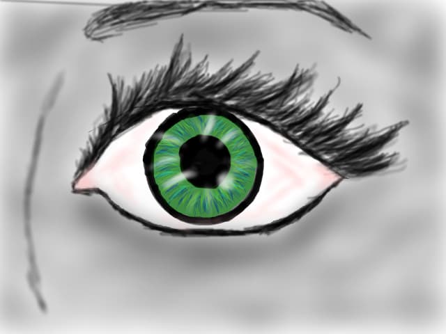 Green eye