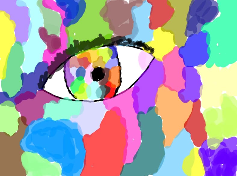 rainbow eye -pt concurs mew_anime)girl