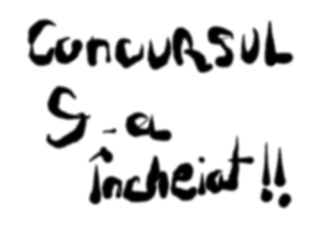 concursul sa incheiat