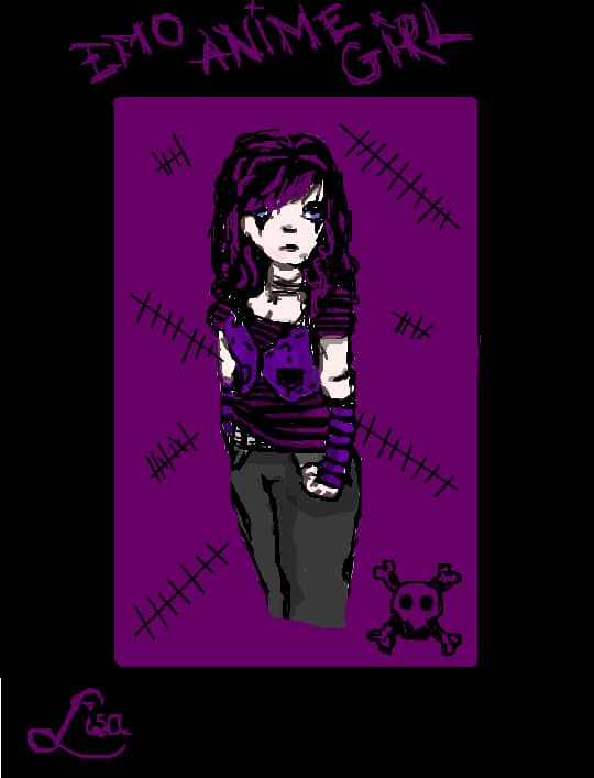 Emo anime girl