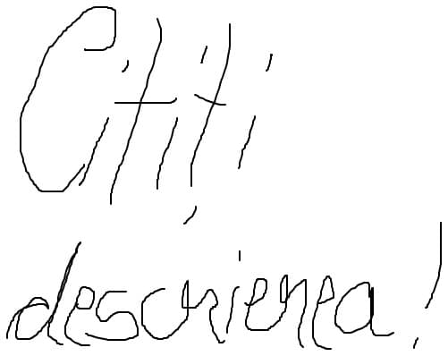 scz pentru caligrafia urata