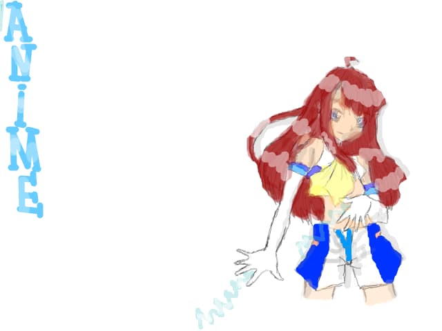 anime girl in colaborare cu darkshyna::~