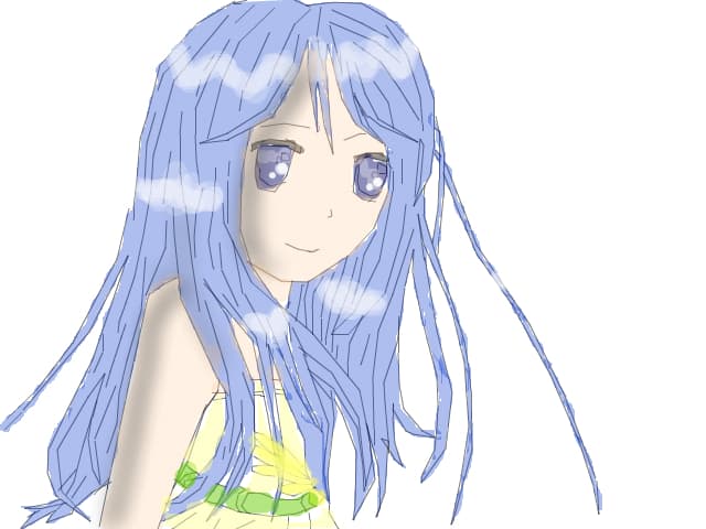 anime girl blue
