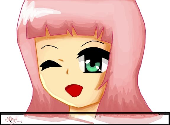 Anime Cute Pink Girl