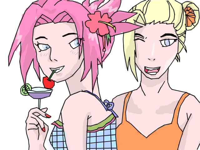 sakura and ino summer