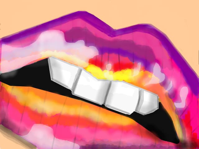 rainbow lips
