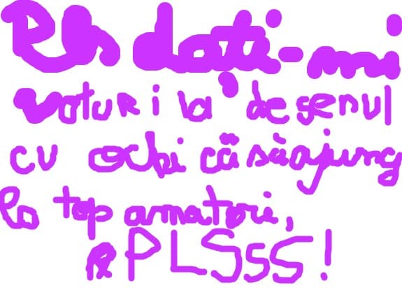 vreau sa ajung in top amatori asa ca daca vreti dati-mi si mie voturi la desenul cu ochi