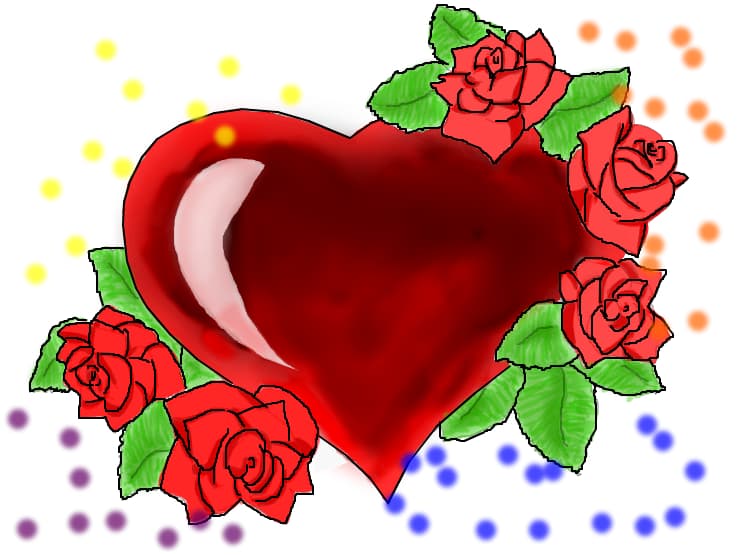 roses &amp; heart