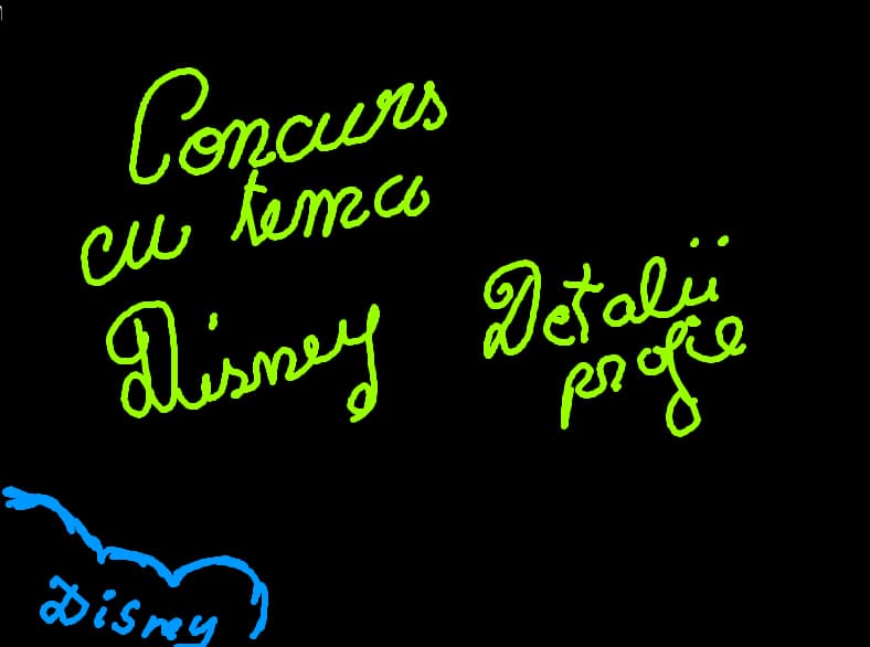 oncurs cu tema disney
