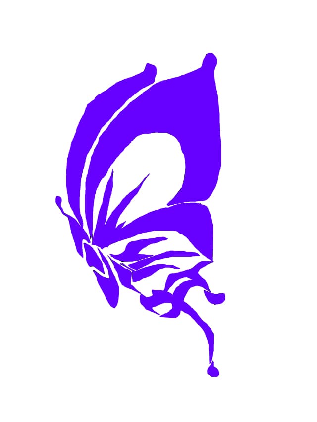 purple butterfly