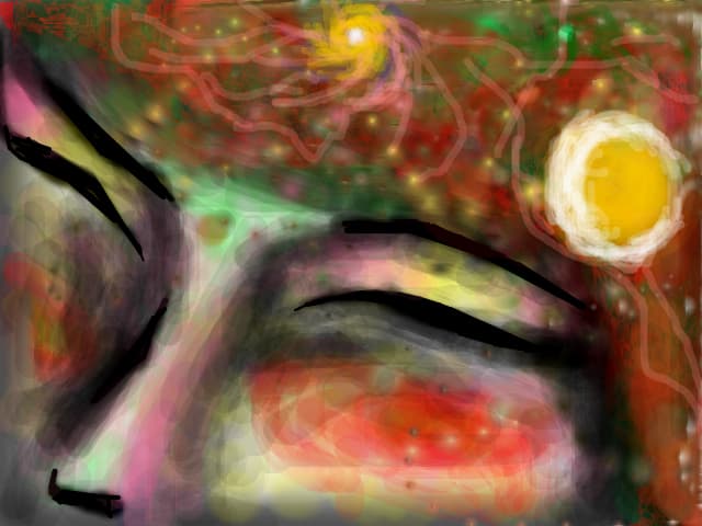 abstract buddha