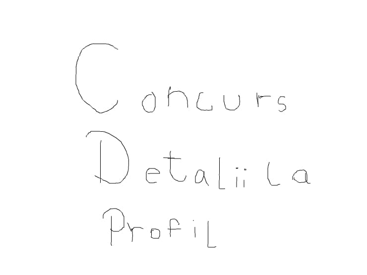 concurs detalii la profil