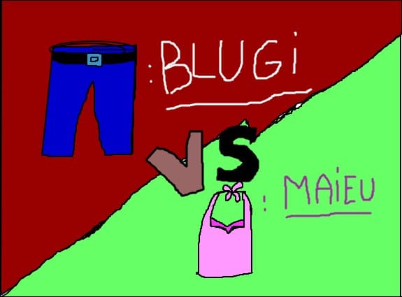 voteti ce va place mai mult:blugii sau maieul