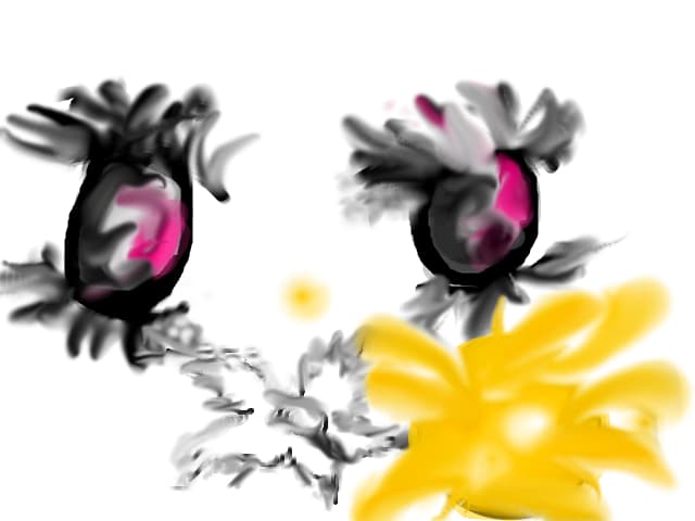 o floare,ochi,bela exploziva:D
