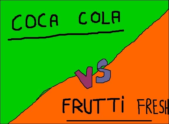 coca cola sau frutti fresh