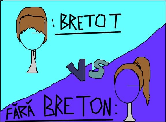 daca ai breton dai com: breton daca nu ai dai com : fara breton
