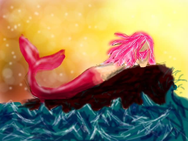 pink mermaid