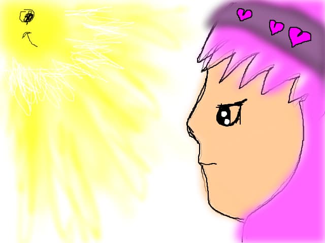 Girl and sun