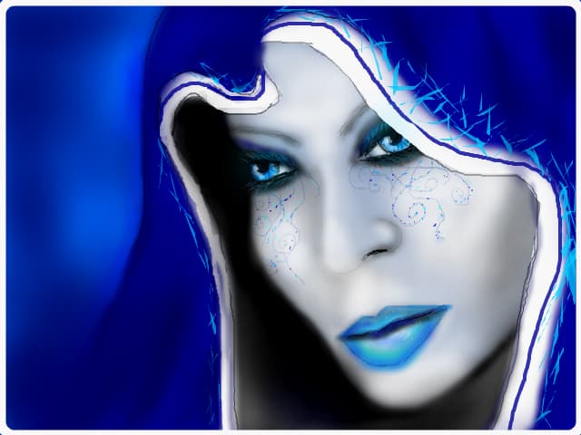 blue