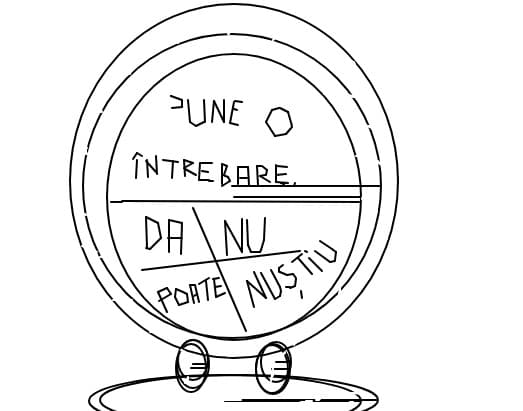 pune o intrebare la oglinda magica si iti va raspunde .