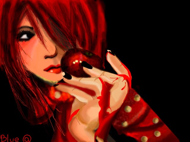 Feel my blood on you