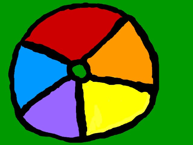 o minge colorata