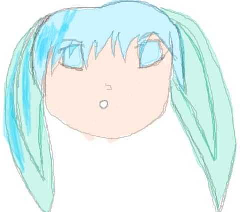 fata cu parul albastru anime