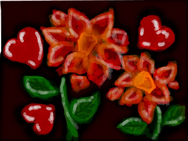 red flower