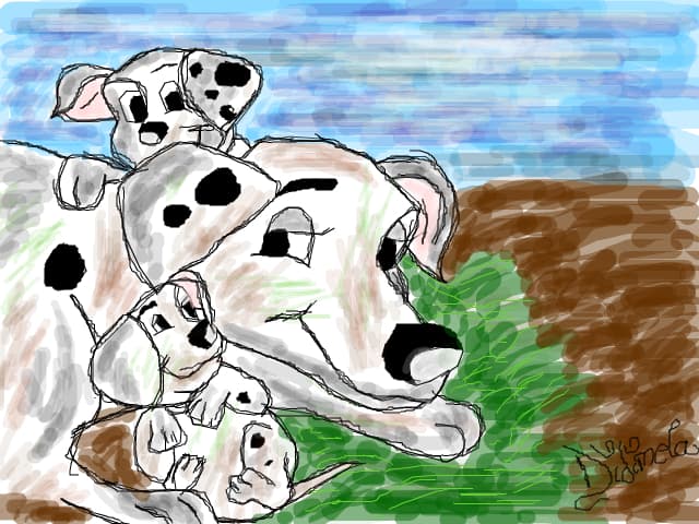 101 dalmatieni , parte din ei :))