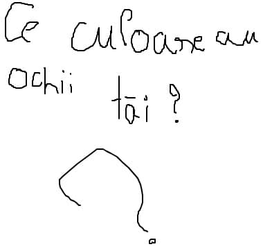 ce culoare au ochii thai???
