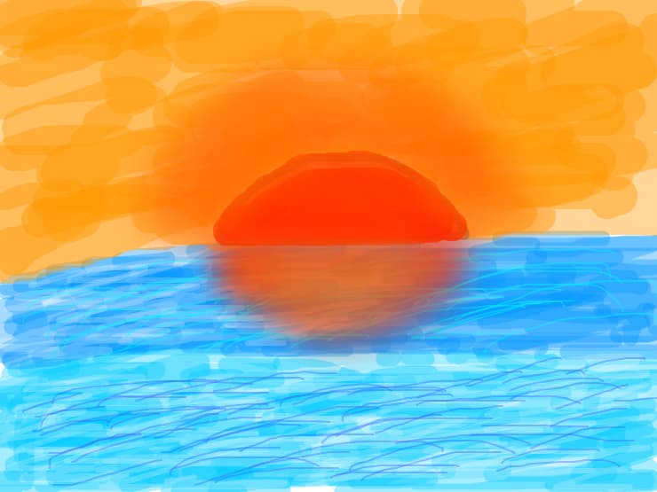 Apus de soare pe mare
