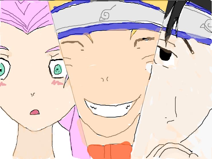 sakura,naruto,sasuke(retusat un pik;)..)